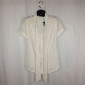 The Limited Feminine Ivory Blouse